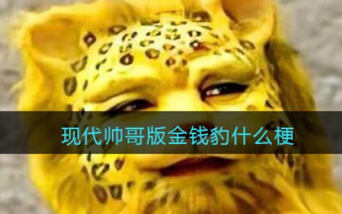 现代帅哥版金钱豹什么梗 抖阴现代帅哥版金钱豹是什么意思含义