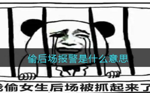 偷后场报警是什么意思 抖阴偷后场报警是什么梗含义出处