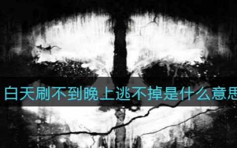 白天刷不到晚上逃不掉是什么意思 抖阴白天刷不到晚上逃不掉是什么梗含义出处