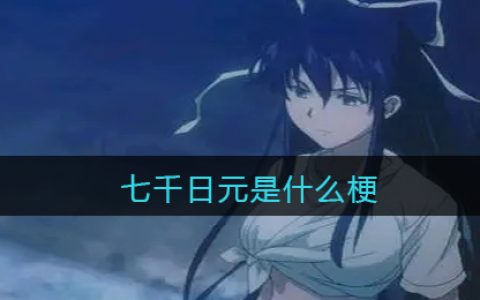 七千日元是什么梗 七千日元是什么意思含义出处