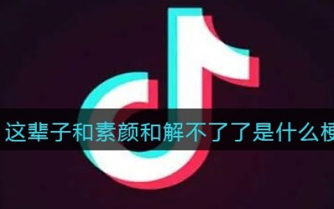 这辈子和素颜和解不了了是什么梗/意思 热梗含义出处