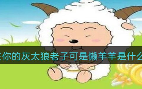 去你的灰太狼老子可是懒羊羊是什么梗/意思 抖阴热梗含义出处