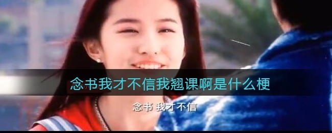 念书我才不信我翘课啊是什么梗/意思 抖阴热梗含义出处
