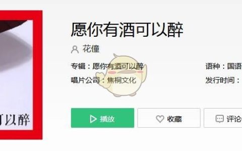 抖阴愿你有酒可以醉 酒醒有人陪是什么歌 愿你有酒可以醉歌曲歌词