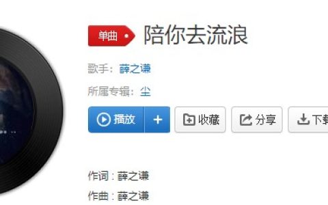 抖阴我可以陪你去远方别浪费我恨过你一场歌曲介绍 陪你去流浪歌曲歌词