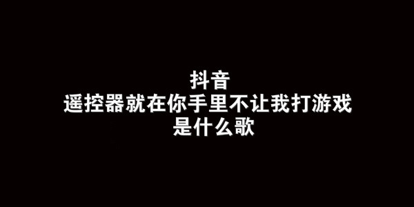 抖阴遥控器就在你手里不让我打游戏歌曲介绍 到底要怎么样歌曲歌词