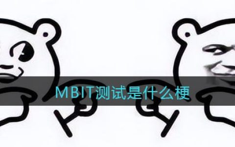 MBIT测试是什么梗/意思 抖阴热梗含义出处