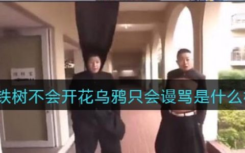 铁树不会开花乌鸦只会谩骂是什么梗/意思 抖阴热梗含义出处