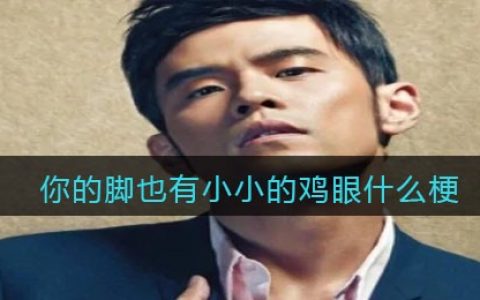 你的脚也有小小的鸡眼是什么梗/意思 抖阴热梗含义出处分享