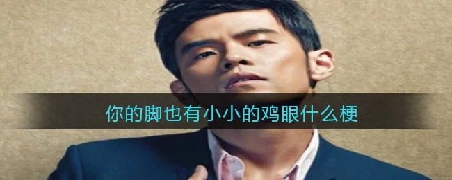 你的脚也有小小的鸡眼是什么梗/意思 抖阴热梗含义出处分享