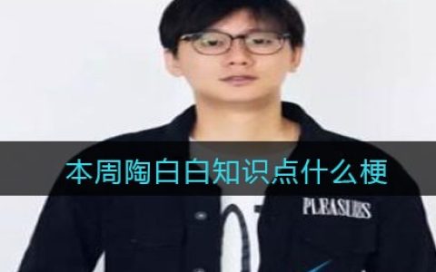 本周陶白白知识点是什么梗/意思 抖阴热梗含义出处分享