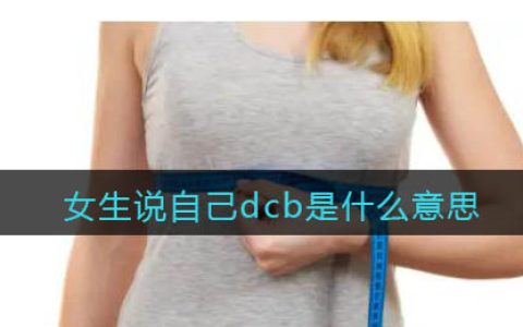 女生说自己dcb是什么意思 我有dcb什么梗 抖阴热梗含义出处分享