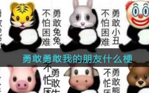 勇敢勇敢我的朋友什么梗 勇敢勇敢我的朋友什么意思