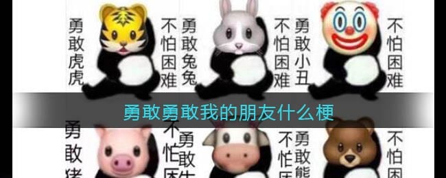 勇敢勇敢我的朋友什么梗 勇敢勇敢我的朋友什么意思