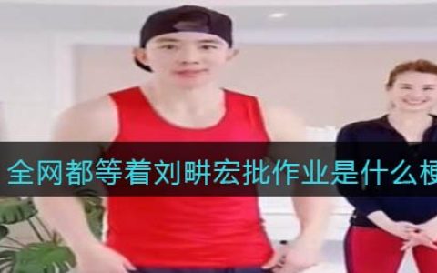 全网都等着刘畊宏批作业什么梗 全网都等着刘畊宏批作业什么意思