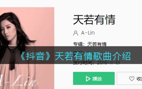 《抖阴》天若有情歌曲介绍 天若有情歌曲歌词
