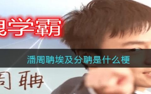 潘周聃埃及分聃什么梗 潘周聃埃及分聃是什么意思
