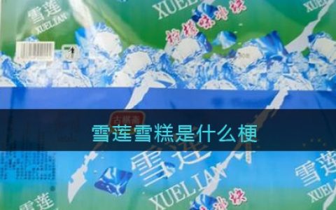 雪莲雪糕是什么梗 “雪莲说”是什么梗