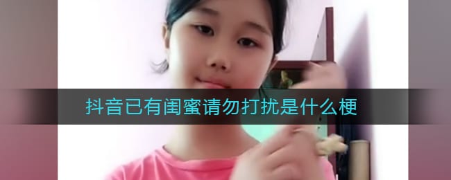 抖阴已有闺蜜请勿打扰是什么梗-抖阴已有闺蜜请勿打扰什么意思