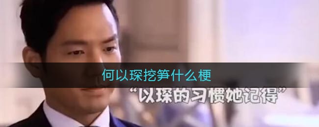 何以琛挖笋什么梗-何以琛挖笋什么意思