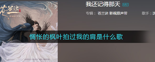 惆怅的枫叶拍过我的肩是什么歌 苍兰诀歌曲歌词