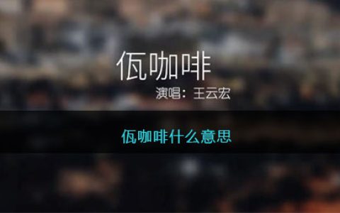 佤咖啡什么意思-佤咖啡歌曲歌词完整版