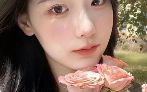 女孩只有快乐运气才会好(长发飘飘的温柔女头很灵动)