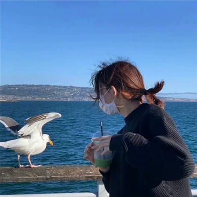 自律努力生活安逸(超级优质的蓝色大海女头高清)