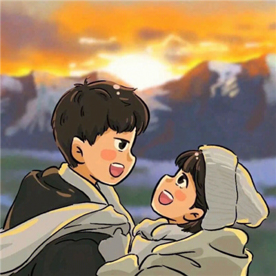 超明显的手绘情头合集(敲赞的抖阴插画情头)图6