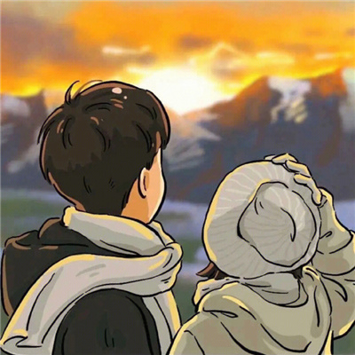 超明显的手绘情头合集(敲赞的抖阴插画情头)图7
