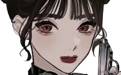 太帅了动漫卡通小众耐看女头(酷酷黑色帅气手绘女头动漫)