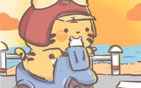 失落时悄悄伸出手与风击个掌(卡通情头超萌一男一女高清)