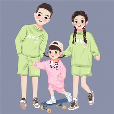 岁月静好有你们生活有了期待(亲子卡通头像一人一张幸福合集)