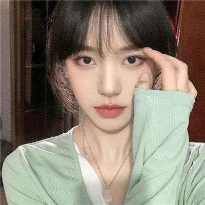 甜美可爱又气质的女头合集(绿色系清纯美女女头合集)图1