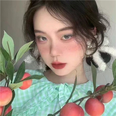 甜美可爱又气质的女头合集(绿色系清纯美女女头合集)图11