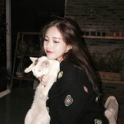 争气永远比生气漂亮(可爱女生和萌猫咪合照头像超好看)