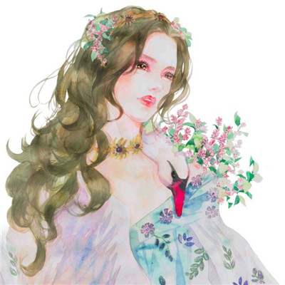 你教会我什么是失眠还是沉默(浪漫唯美素描女生头像)图