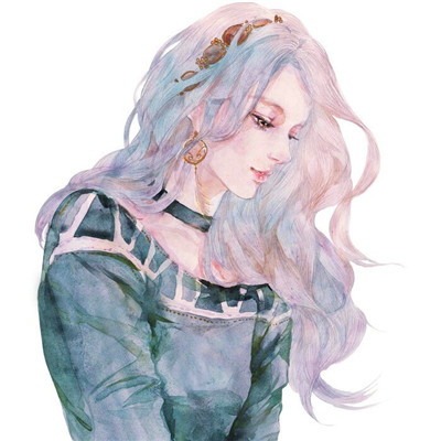 你教会我什么是失眠还是沉默(浪漫唯美素描女生头像)图1