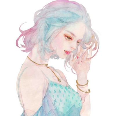 你教会我什么是失眠还是沉默(浪漫唯美素描女生头像)图2
