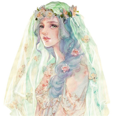 你教会我什么是失眠还是沉默(浪漫唯美素描女生头像)图3