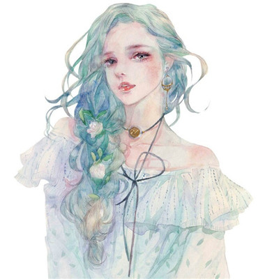 你教会我什么是失眠还是沉默(浪漫唯美素描女生头像)图4