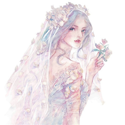 你教会我什么是失眠还是沉默(浪漫唯美素描女生头像)图6