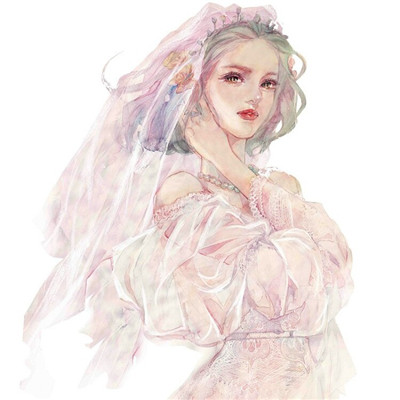 你教会我什么是失眠还是沉默(浪漫唯美素描女生头像)图9