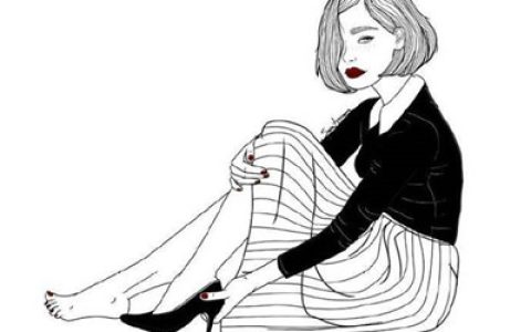 找什么都好千万别找依靠(女生头像素描头像简单好看)