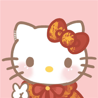 三丽鸥春节喜庆头像合集(最新三丽鸥新年头像卡通手绘)