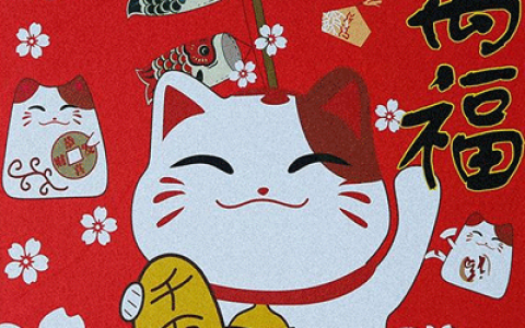 新年福到财到好运到(牛年传递好运卡通带字可爱过年头像)