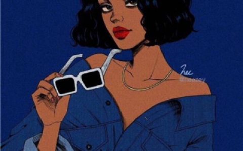爱与被爱都是自由(漫画女生头像冷酷高冷高清大图)