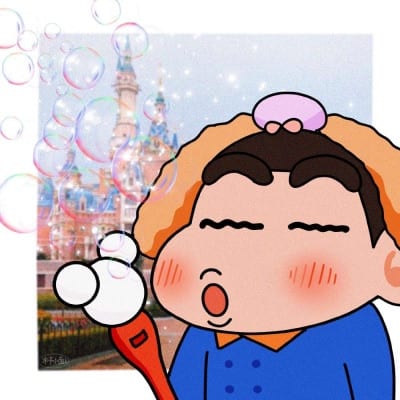 谁还不是个迪士尼小公举了(蜡笔小新的cp情侣头像)