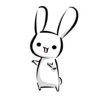 可爱兔子萌图头像(简笔画手绘兔子漫画图片头像)