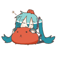 金色千本樱融入了夜色里(初音未来Q版人物萌图手绘简单简单)